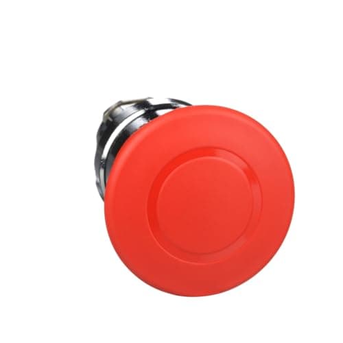 Image of Schneider Electric, Harmony, ZB4BT84, Emergency stop head, switching off, metal, red mushroom Ø40, Ø22, trigger latching push-pull