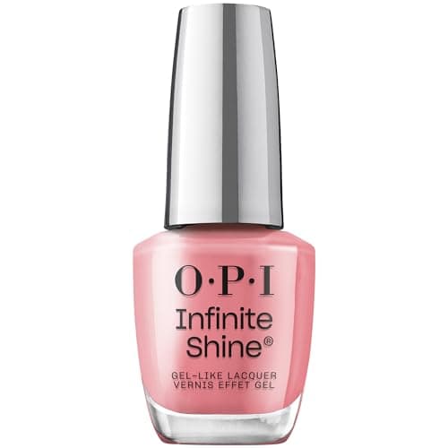 Image of OPI Infinite Shine Nail Polish - At Strong Last - Gel Like & Long Lasting Pink Nail Polish - with Pre-Cured Gel Technology & OPI Pro-Wide Brush (15ml)