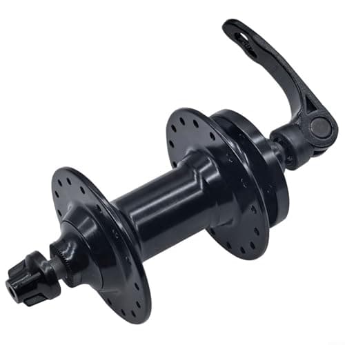Image of Tidgel Aluminum Alloy Mountain Bike Hub 32 Holes 2 Bearing Disc Brake Support 8-10 Speed QR 5x100/135mm for Cycling Repair Upgrade Black(Front)