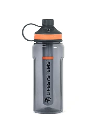 Image of Lifesystems Water Filter Purifier Bottle for Travel and Everyday Use Removes Viruses, Bacteria, Chemicals and Microplastics, 1 Litre