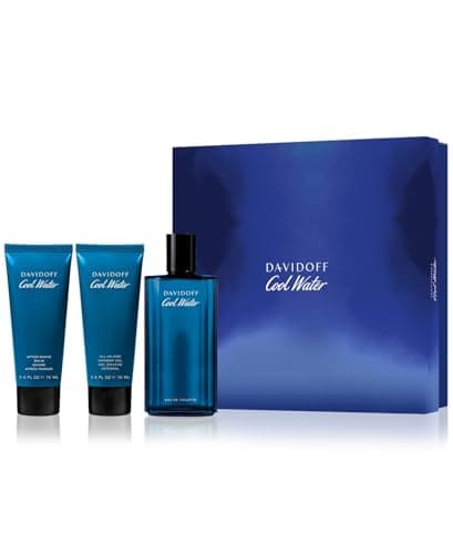Image of Cool Water by Davidoff for Men - 3 Pc Gift Set 4.2oz EDT Spray, 2.5oz Shower Gel, 2.5oz After Shave Balm