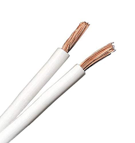 Image of QED Classic 79 Strand Oxygen Free Copper (OFC) Profile Speaker Cable for Hi-Fi and Home Cinema Installations (Per metre, White)