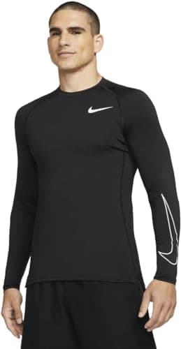 Image of Nike Pro Dri-FIT Men's Tight Fit Long-Sleeve Training Top, Black, Large