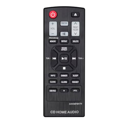 Image of AULCMEET COV30748175 Replacement Remote Control Compatible with LG Micro Hi-Fi Home Audio Stereo Speaker CMS2460F CM2440 CM2460 CM2460DAB CM2760 CMS2760F
