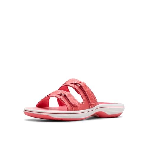 Image of Clarks Women's Breeze Piper Sandal, BRT Coral, 3 UK