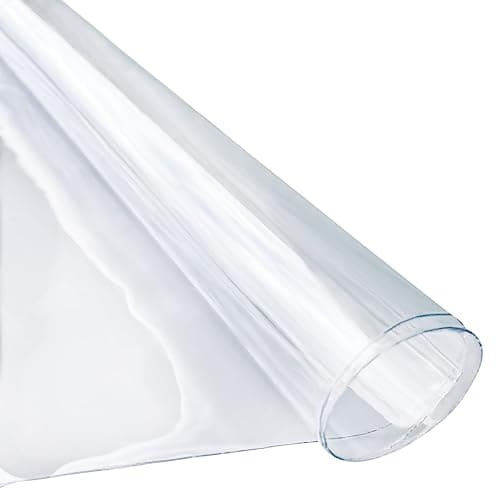Image of ONEART | Super Clear Multi Purpose PVC Vinyl-12 Gauge Waterproof Transparent Vinyl Sold by Separate Yard, 1 Yard