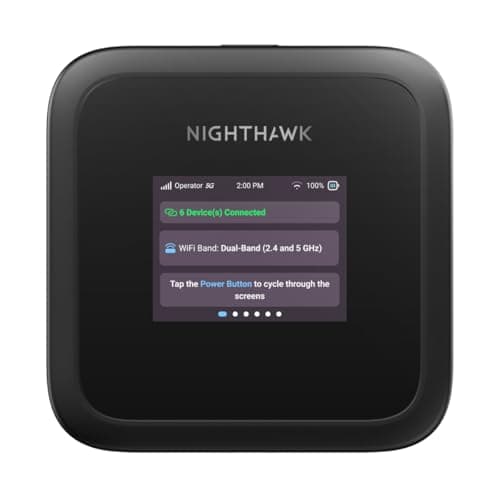Image of NETGEAR Nighthawk M3 - Mobile 5G Router with WiFi 6, up to 2.5Gbps - SIM Slot Unlocked - Portable WiFi Hotspot for Home/Business Use - 5G/4G MiFi - AX3600, 32 Devices (MH3150)