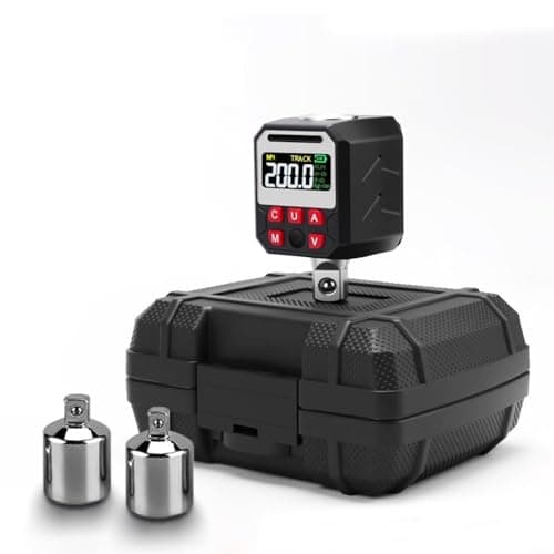 Image of BildeeMait Digital Torque Wrench Adapter 1/2 Inch Drive, 17-340 Nm, with LCD Screen, 9 Preset Modes and 500 Data Storage for Professional Tools(10-200nm 10-200nm)