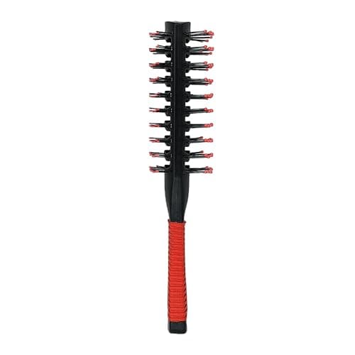 Image of Eson Vent Brush for Blow Drying & Styling - Detangle Hair Brush with Ball Tipped Bristles, Vented for Volume & Lift, Suitable for All Hair, Ideal Hair Brush Women (Double Sided Tunnel Red)