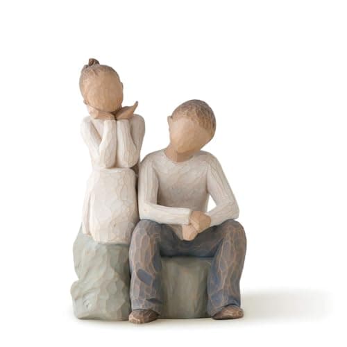 Image of Willow Tree Brother and Sister, by My Side, A Gift to Reflect Friendship Between Siblings, Sculpted Hand-Painted Figure