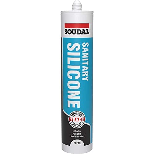Image of Soudal Sanitary Silicone Clear 290ml Cartridge