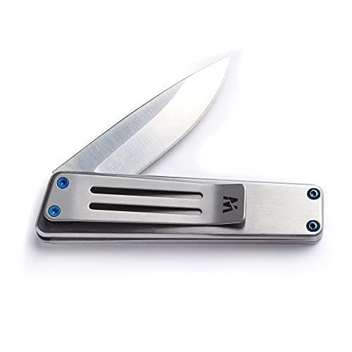 Image of Whitby Pocket Knife, 2.5" Mint Stainless Steel Folding Knives Stainless Silver Finish, Stylish High Performance, Non Locking EDC Blade, Portable for Camping Hiking