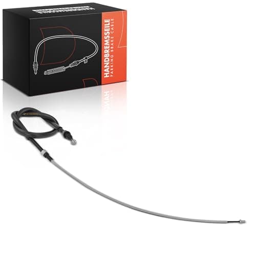 Image of Frankberg Handbrake Cable Rear Compatible with A3 8P1 1.2L-3.2L 2003-2012 Handbrake Cable Altea 5P1 1.2L-2.0L 2004-2023 Leon 1P1 1.2L-2.0L 2005-2012 Replace# 1K0609721BE