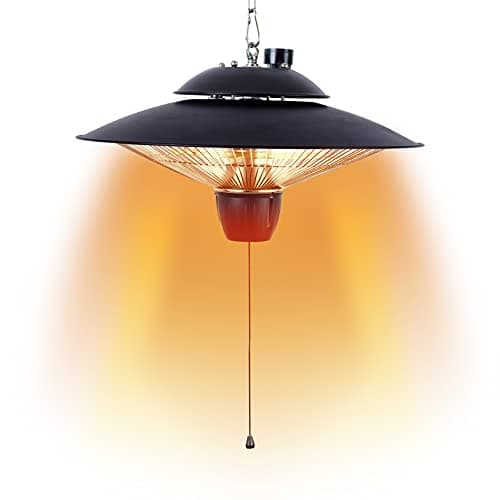 Image of DONYER POWER Garden Heaters Outdoors Patio Heater Halogen Heater Ceiling Mounted, 800W&2000W Greenhouse Infrared Heaters