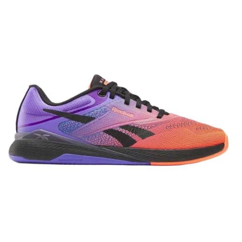 Image of Reebok Women's Nano X5 Trainers, FTW White Flash Orange Royal Purple, 5.5 UK