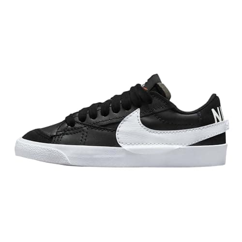 Image of NIKE Women's Blazer Low '77 Jumbo Sneaker, Black White Black Team Orange, 6 UK