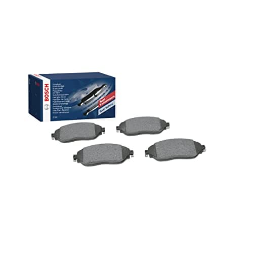 Image of Bosch BP1991 - Brake Pads Car Front Axle - Bosch Quality - Reduced Noise and Dust - ECE-R90 Certified - Copper-Free - 1 Set of 4 Pads - With Accessories