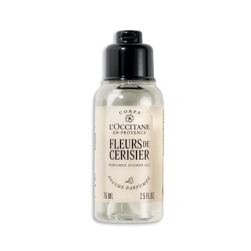 Image of L'OCCITANE - Fleurs de Cerisier (Cherry Blossom) Shower Gel - 75 ml - Fruity, floral and musky fragrance - Made in France