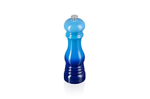Image of Le Creuset Classic Adjustable Salt Mill Grinder, Chip-Resistant ABS Plastic, Anti-Corrosion, 40g, Azure, 96002000220000