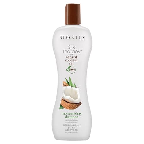 Image of BIOSILK Silk Therapy with Organic Coconut Oil, Moisturizing Shampoo, 355 ml