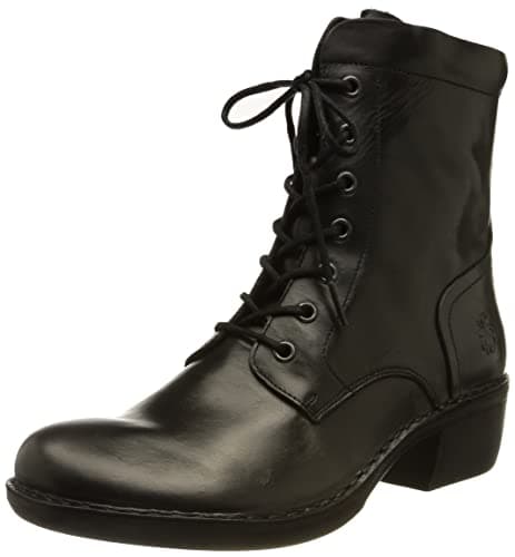 Image of Fly London Women's Milu044fly Combat Boot, Black, 7 UK