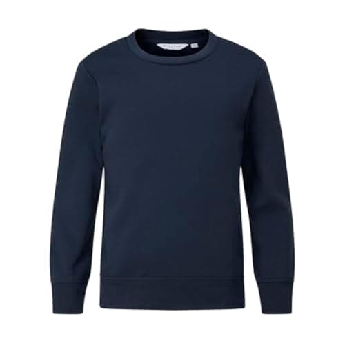 Image of Trutex Basics Kids Navy Blue School Sweatshirt – Crew Neck Cotton-Rich Standard Fit School Uniform Jumper for Boys and Girls – Age 12