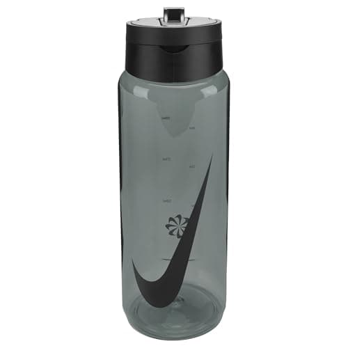 Image of Nike TR Renew Recharge Straw Bottle 24oz 709 ml Water Bottle Sports Bottle Training Fitness, Anthracite/Black/Black
