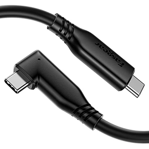 Image of Fasgear USB C to Type C Cable 20Gbps, 100W PD 5A Fast Charging USB 3.2 Gen2x2 Data Cable, 4K@60Hz Video TPE Cord Compatible for Mac-Book Pro, i-Pad Pro, Sam-sung S24, USB-C Monitor (1.8m,Black)