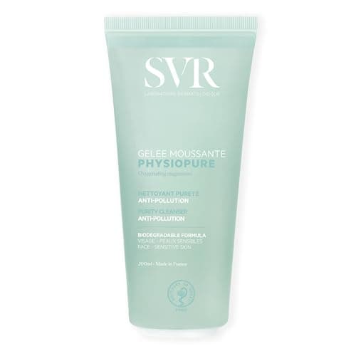 Image of SVR PHYSIOPURE Foaming Face Gel / Make Up Remover with Oxygenating Magnesium for Normal to Balanced Skin, 11-Ingredient Minimalist Formula, 200ml