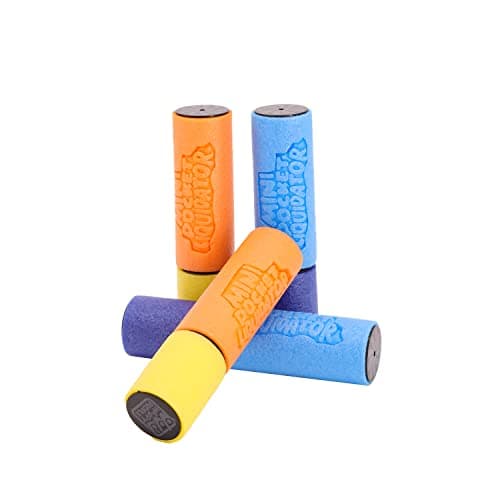 Image of 4 Foam Aqua Blasters - Water Pump Action Squirter Pistols, 13cm, Great Fun Summer Game for Kids & Adults