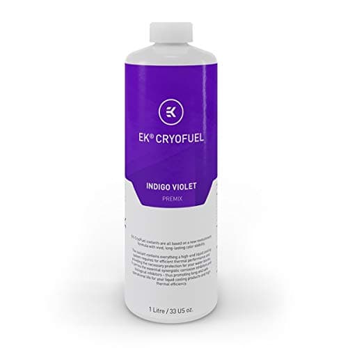 Image of EK-CryoFuel Indigo Violet Premix Coolant 1000mL for PC Water Cooling Systems, UV Reactive Liquid Cooling Fluid with Corrosion Protection