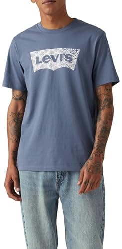 Image of Levi's Men's Graphic Crewneck Tee T-Shirt, Batwing Fill Vintage, S