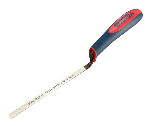 Image of Spear & Jackson TUCK38SF ⅜" Tuck Pointer (10mm) – Soft-Feel Handle, Carbon Steel Masonry Tool for Bricklaying, Mortar Shaping, Finishing, Restoration & DIY Projects