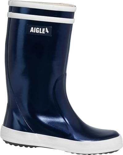 Image of Aigle Unisex Kid's Lolly Irrise 2 Rain Boot, Cosmos, 1 UK