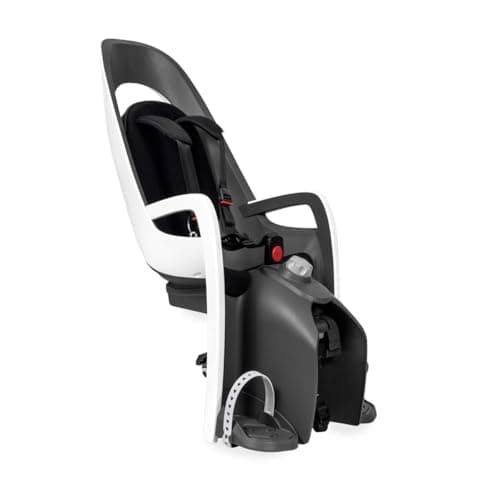 Image of Hamax Caress Kids Childs Bike Bicycle Seat with Carrier Adapter White Black