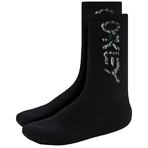 Image of Oakley Men's B1b Socks 2.0 (3 Pack) (3 PCS), Blackout, Medium
