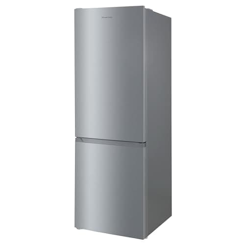 Image of Russell Hobbs Freestanding Fridge Freezer Frost Free in Stainless Steel 186x60cm Total No Frost 60/40, 210L Fridge Space, 83L 4 Star Freezer, Adjustable Thermostat, 2 Year Guarantee RH186FFFF60SS