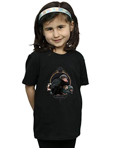 Image of Absolute Cult Fantastic Beasts Girls Baby Nifflers T-Shirt Black 5-6 Years
