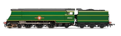 Image of Hornby Steam Train - R3860 BR, Merchant Navy Class, 4-6-2, 35012 'United States Lines' - Era 4 00 Gauge Locomotives for Train Set, Engine Models for Adults - 1:76 Scale Model Gift