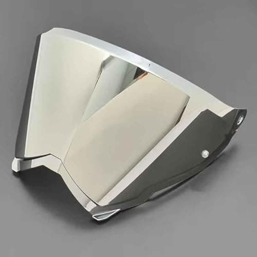 Image of YMYQF Motorcycle Helmet Visor for AGV AX9, UV Anti-Fog Motorcycle Helmet Visor Lens Windproof Motorbike Helmet Face Shield,normal-Csilver