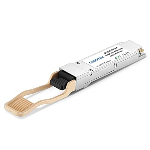 Image of QSFPTEK 100G QSFP28 Transceiver Module MTP/MPO Multimode 100GBASE-SR4 for Dell (DE) QSFP28-100G-SR4 (850nm, 100m, with DDM)