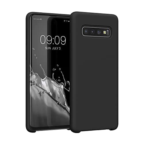 Image of kwmobile Case for Samsung Galaxy S10 Case - Soft Cover - Shockproof Silicone - Wireless Charging Black