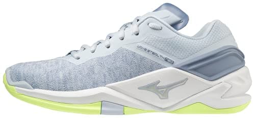 Image of Mizuno Wave Stealth Neo (W), Women's Trainers, Heather White Neolime, 5 UK