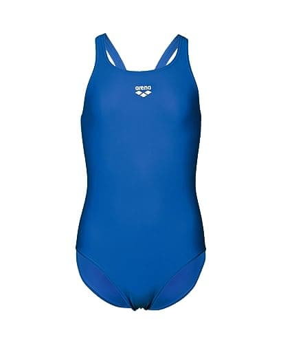 Image of ARENA Dynamo Junior R Girl's One-piece Swimsuit, Sports Swimsuit in Chlorine and Salt Resistant Maxfit ECO-Fabric with UPF 50+ UV Protection Blue