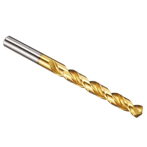 Image of PATIKIL 10.8mm Drill Bit, M42 8% Cobalt High-Speed Steel Jobber Straight Shank 135° Titanium Nitride (TiN) Coated for Hard Metal Stainless Steel - 1 Pack
