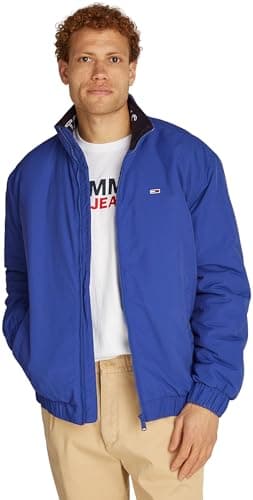 Image of Tommy Jeans Men's Tjm Essential Padded Jacket Dm0dm19661 Other Jackets, Blue (Bright Blue), M