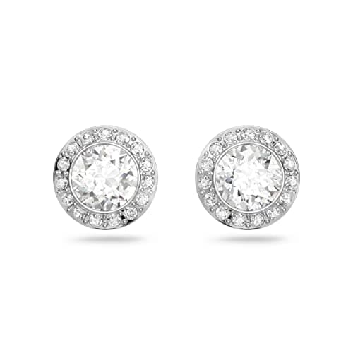 Image of Swarovski Femme Earrings, Angelic Stud Earrings, Crystals,Rhodium plated / White, One Size