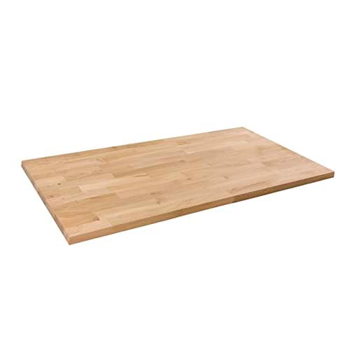Image of domli Solid Wood Oak Office Desk Top | 1500mm x 800mm x 27mm | Premium European Wooden Rectangular Tabletop | Timber Worksurface Large Tabletop Worktop Desktop Countertop