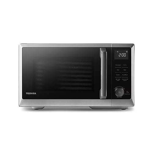 Image of TOSHIBA Air Fry Combo 5-In-1 26L Countertop Microwave Oven, Broil, Bake, Combi, 10 Power Levels, 10 Auto Cooking Presets, Easy Defrost, Black, 900W, ML2-EC26SF(BS)
