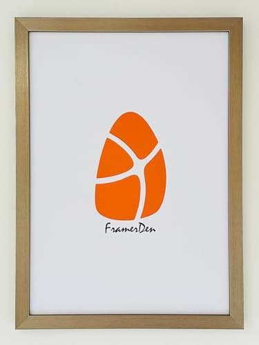 Image of FramerDen® A4 Gun Metal Poster Picture Frame Fits 21 x 29.7 cm Size Poster Photo Artwork Print, Portrait & Landscape Wall Mountable & Tabletop, Perspex Front and MDF backing